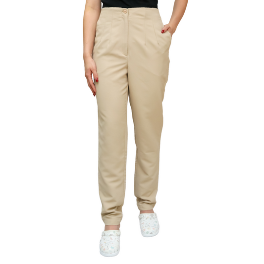 Beige Anti-Bacterial Unisex Pants