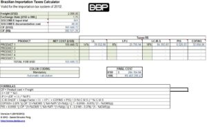 calculadora sobre documentos fiscais brasileiros