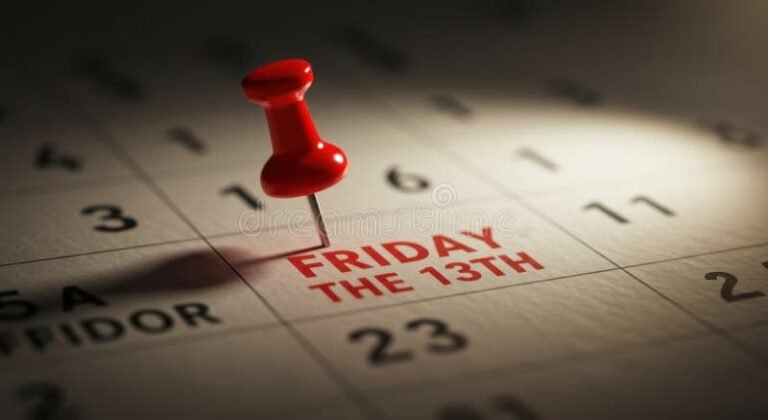 calendario com sexta feira destacada em vermelho