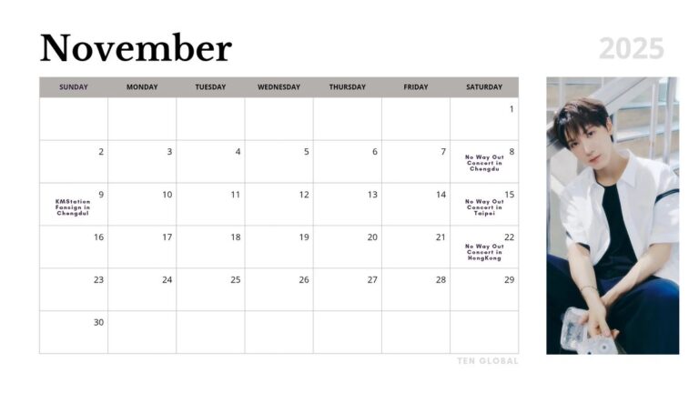 calendario marcado com dez dias destacados