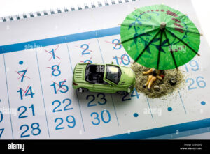 calendario marcando dias antes de ferias