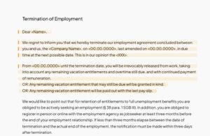 despedida formal com contrato de trabalho