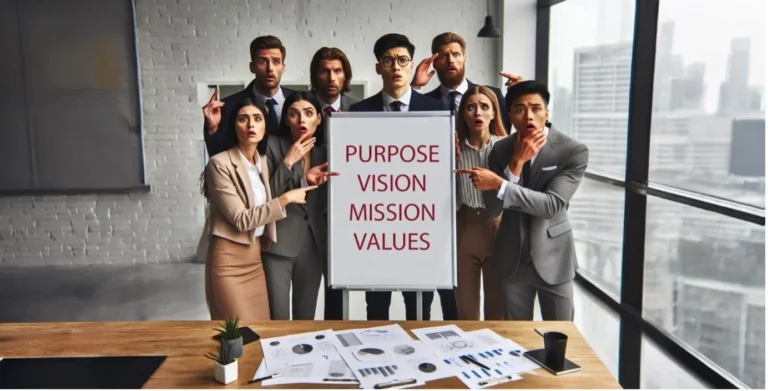 O Que São Visão, Missão e Valores de Uma Empresa e Por Que Importam 2 equipe empresarial discutindo visao missao e valores