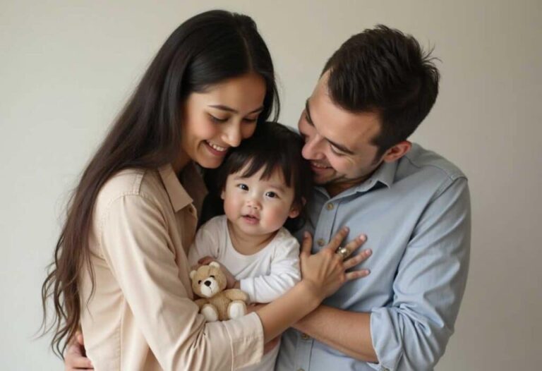 Como Funciona a Licença Maternidade Para Quem Adota no Brasil 1 familia feliz abracando bebe recem adotado