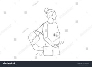 gestante com bebe e bolsa familia simbolica