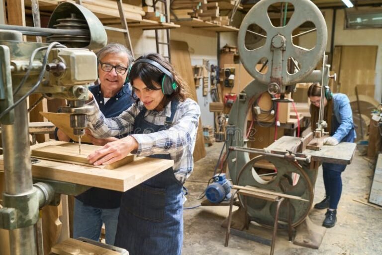 jovem aprendendo habilidades tecnicas em oficina