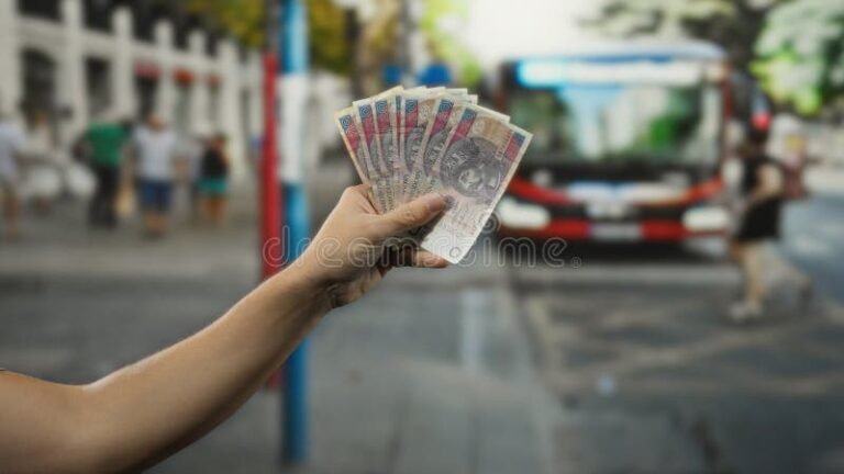 Vale Transporte Pode Ser Pago em Dinheiro Segundo a Lei Brasileira 5 maos entregando dinheiro para transporte publico