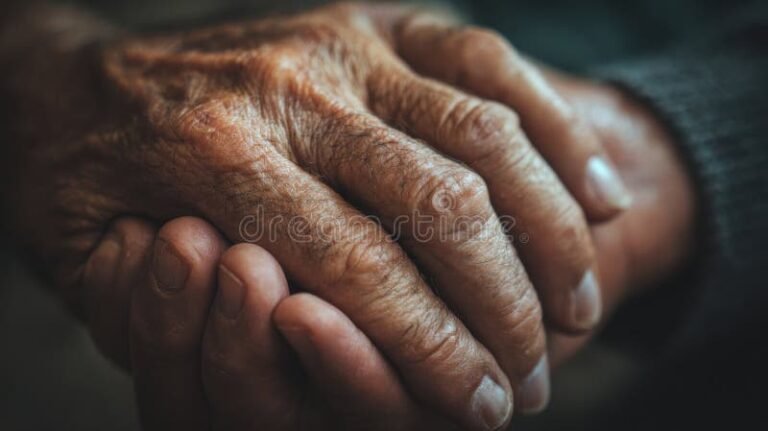 maos entrelacadas em apoio emocional