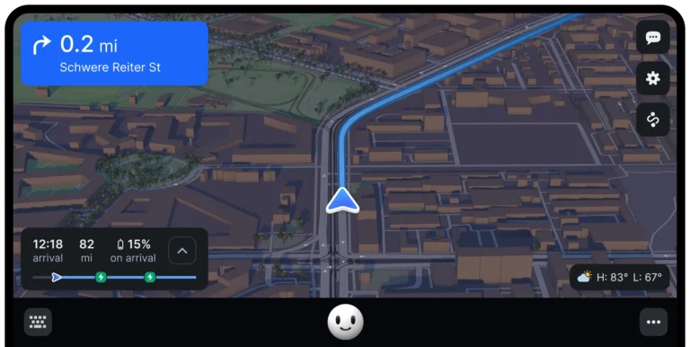 mapa digital com sinal de localizacao em tempo real