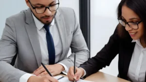 pessoa assinando contrato de trabalho informal