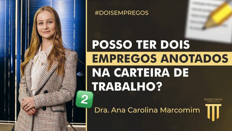 posso ser registrado em dois empregos simultaneamente pela lei