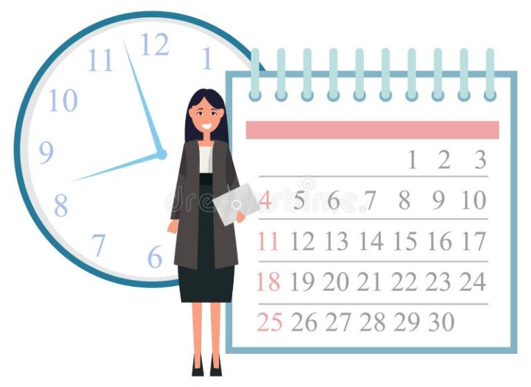 Quanto Tempo Antes da Aposentadoria a Empresa Não Pode Demitir 8 relogio com calendario e silhueta de trabalhador