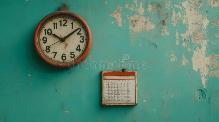 relogio marcando o tempo com calendario vencido