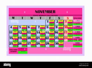 retrato de familia com dinheiro e calendario