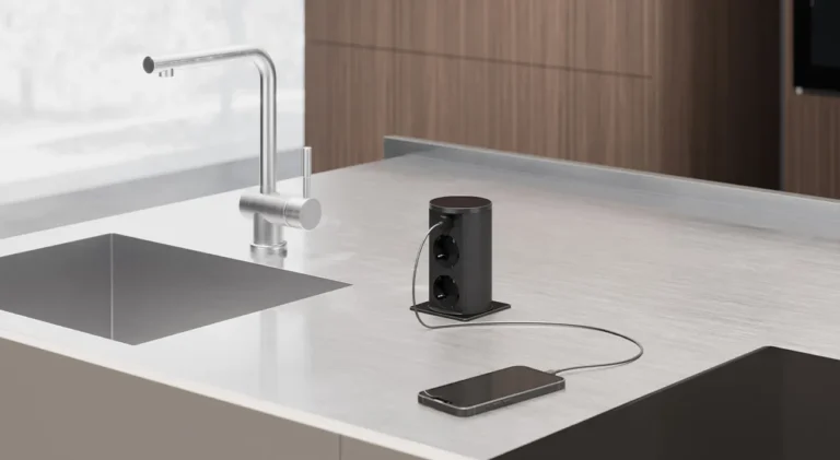 Como escolher a torre de tomada ideal para bancada de cozinha