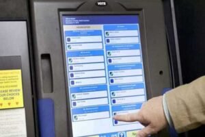 urna eletronica com votacao nos estados unidos